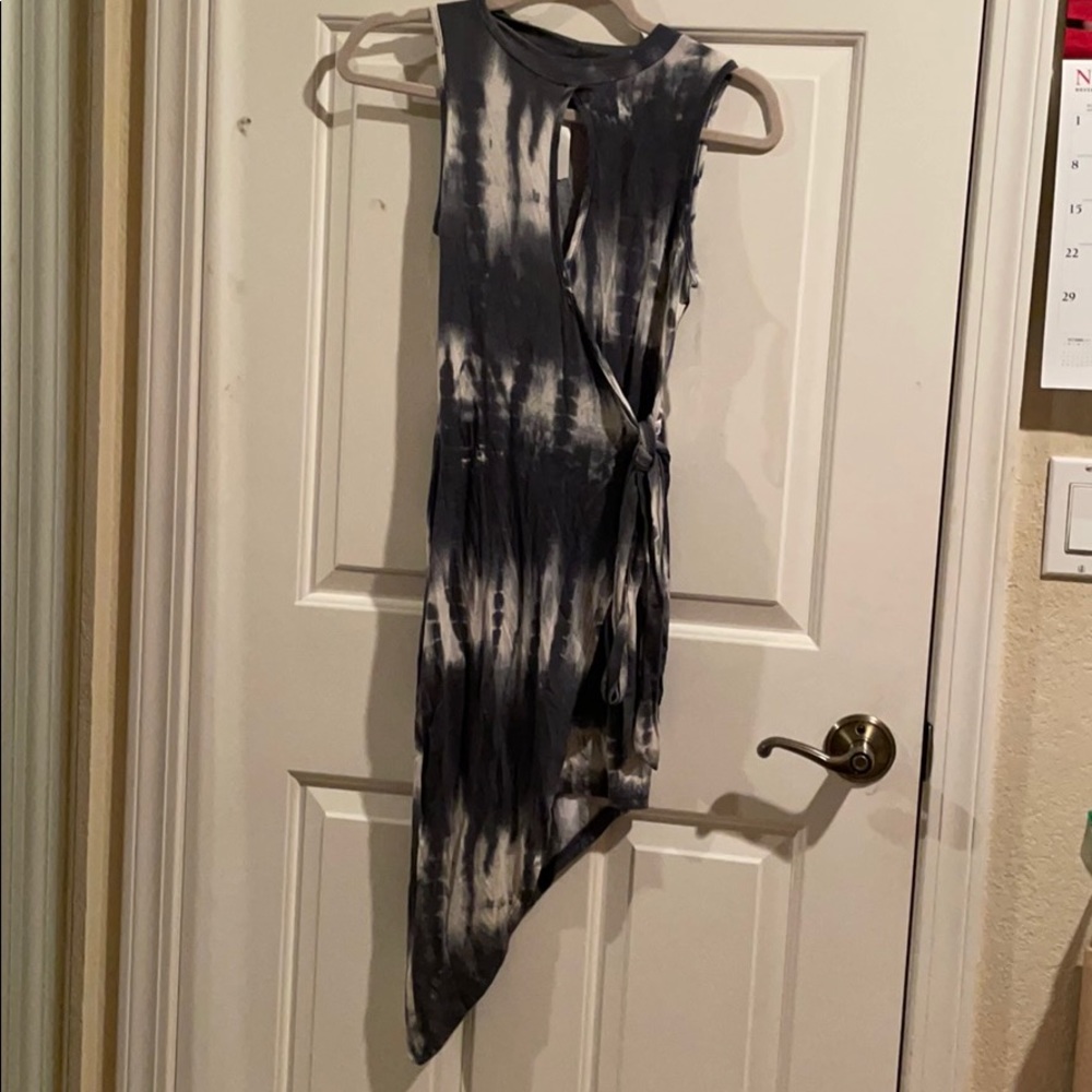 Blue and white bodycon